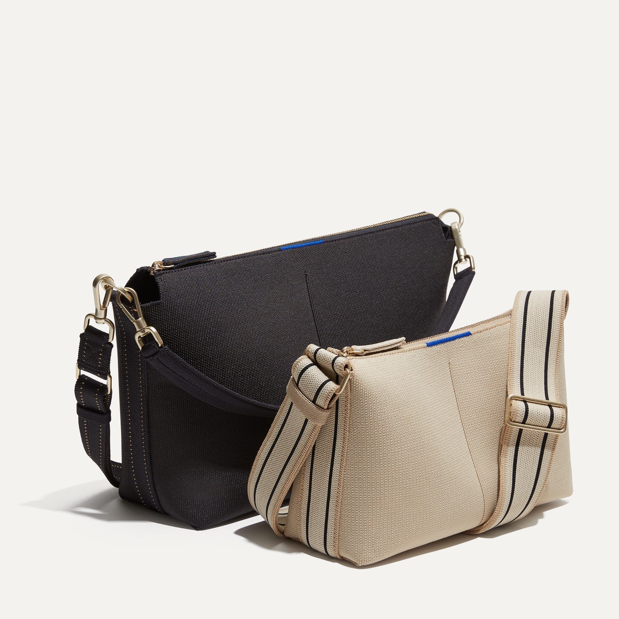 The Casual Crossbody - Black and Ivory Stripe - Image 8
