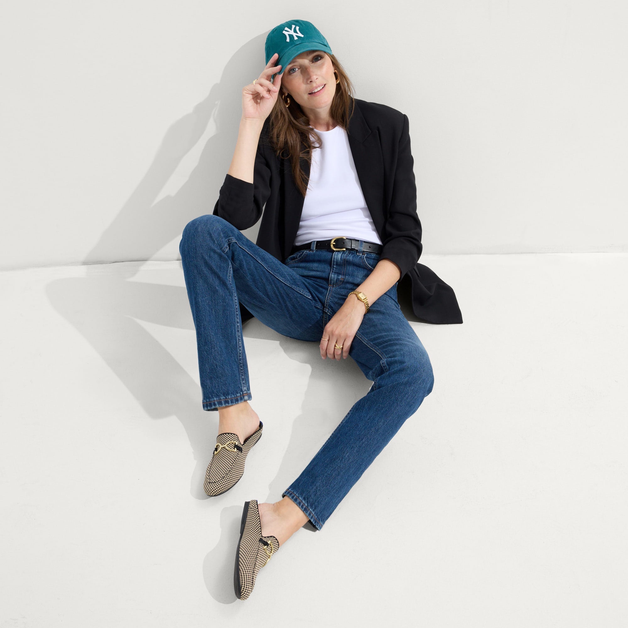 The Double Bit Loafer Mule - Classic Micro Check - Image 4