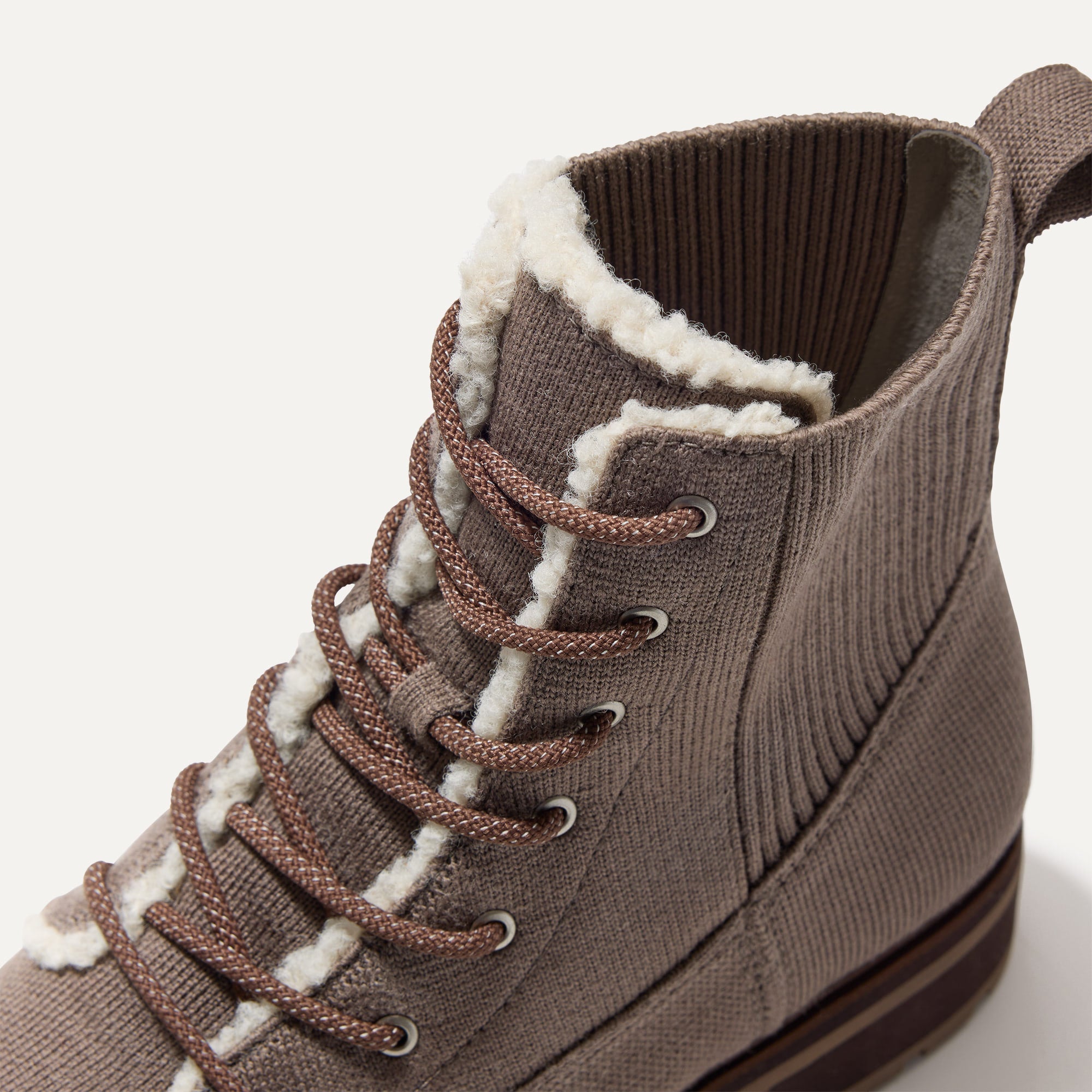 The Cozy Laced Lug Boot - Sparrow - Image 8