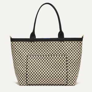 The Zip Travel Tote - Tuxedo Midi Check