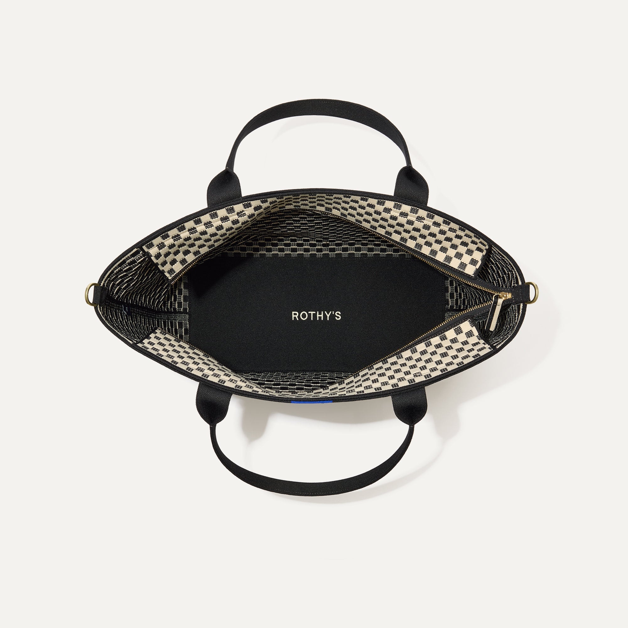 The Zip Travel Tote - Tuxedo Midi Check - Image 5