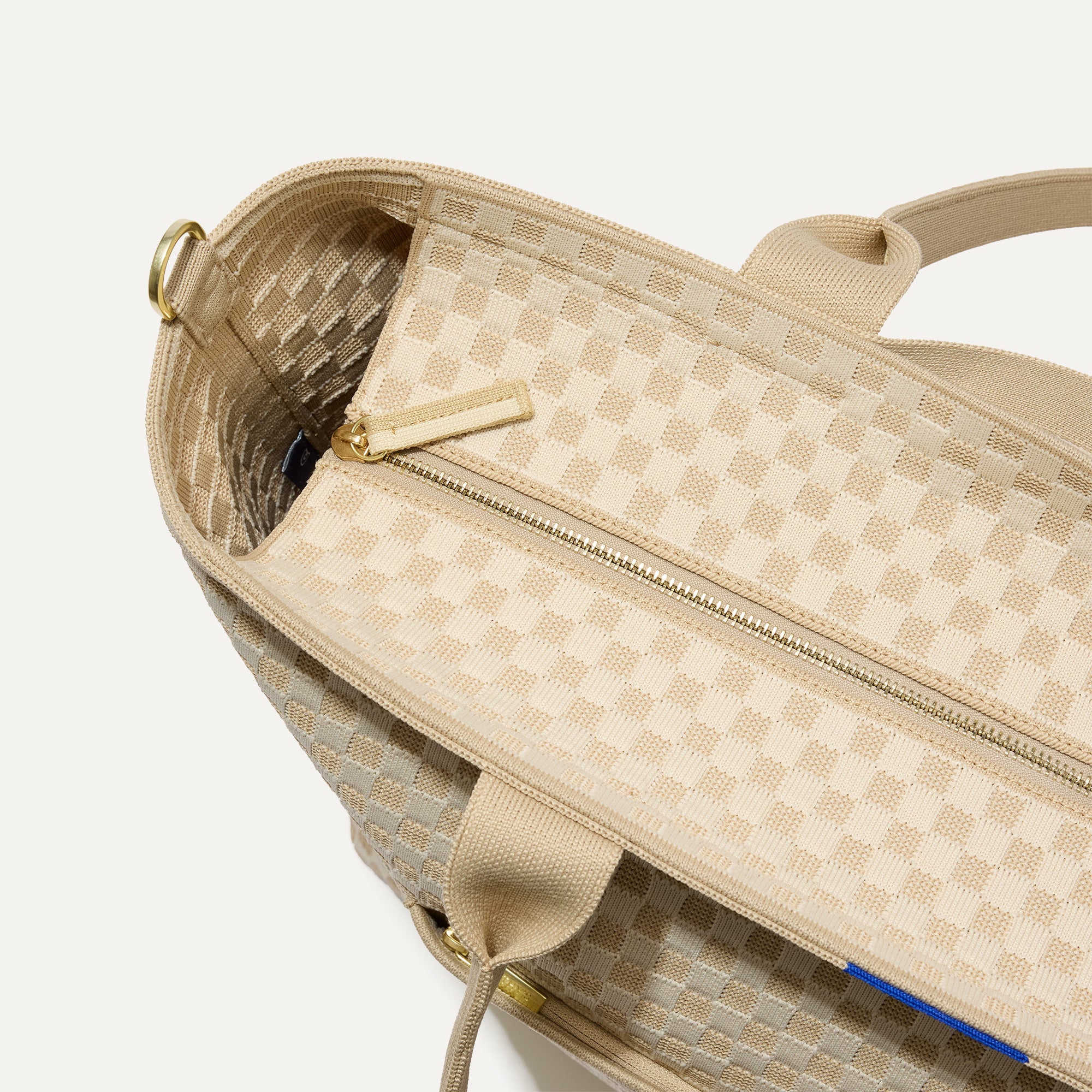 The Zip Travel Tote - Parchment Basketweave - Image 8