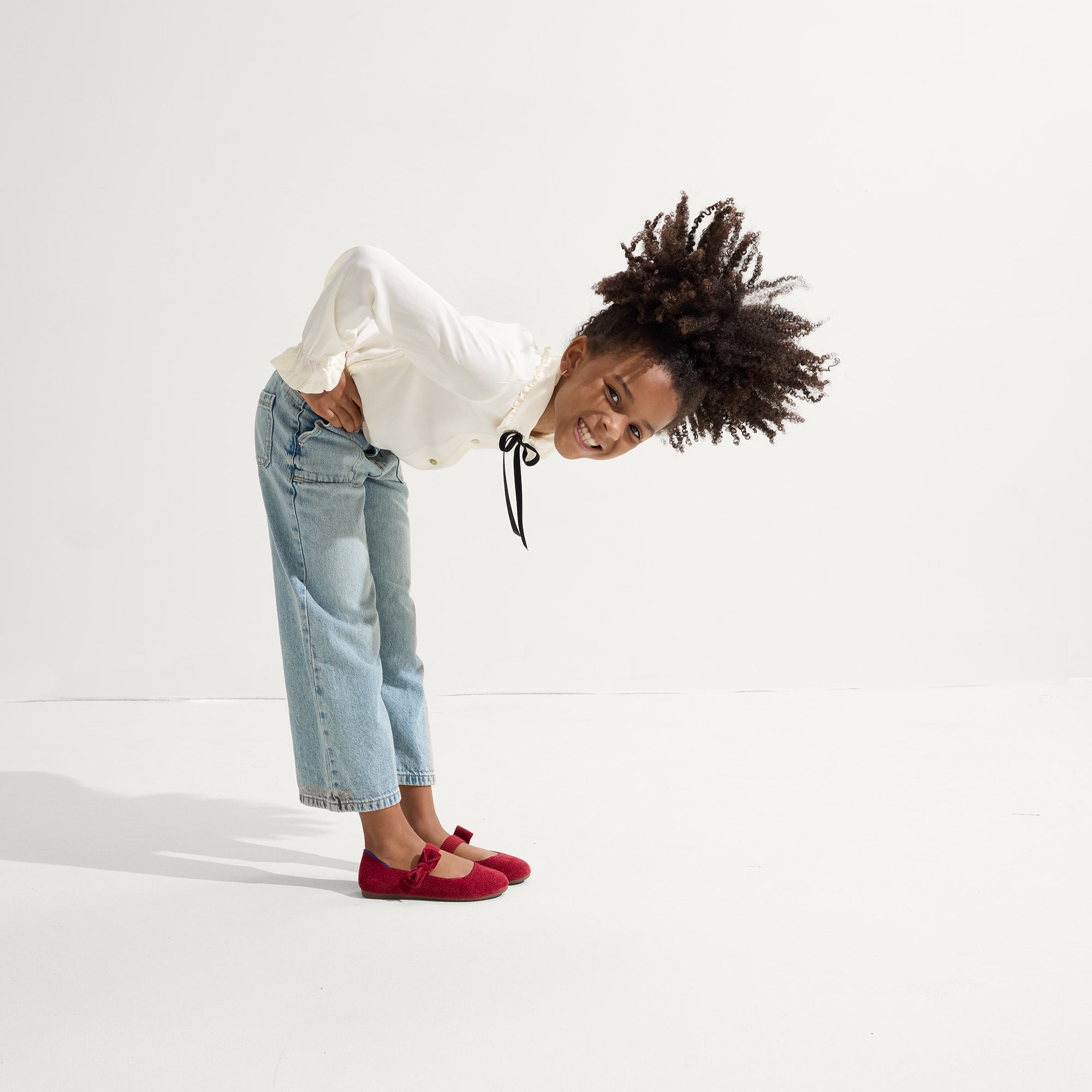 The Kids ReVelvet™ Tux Bow Mary Jane - ReVelvet™ Ruby - Image 4